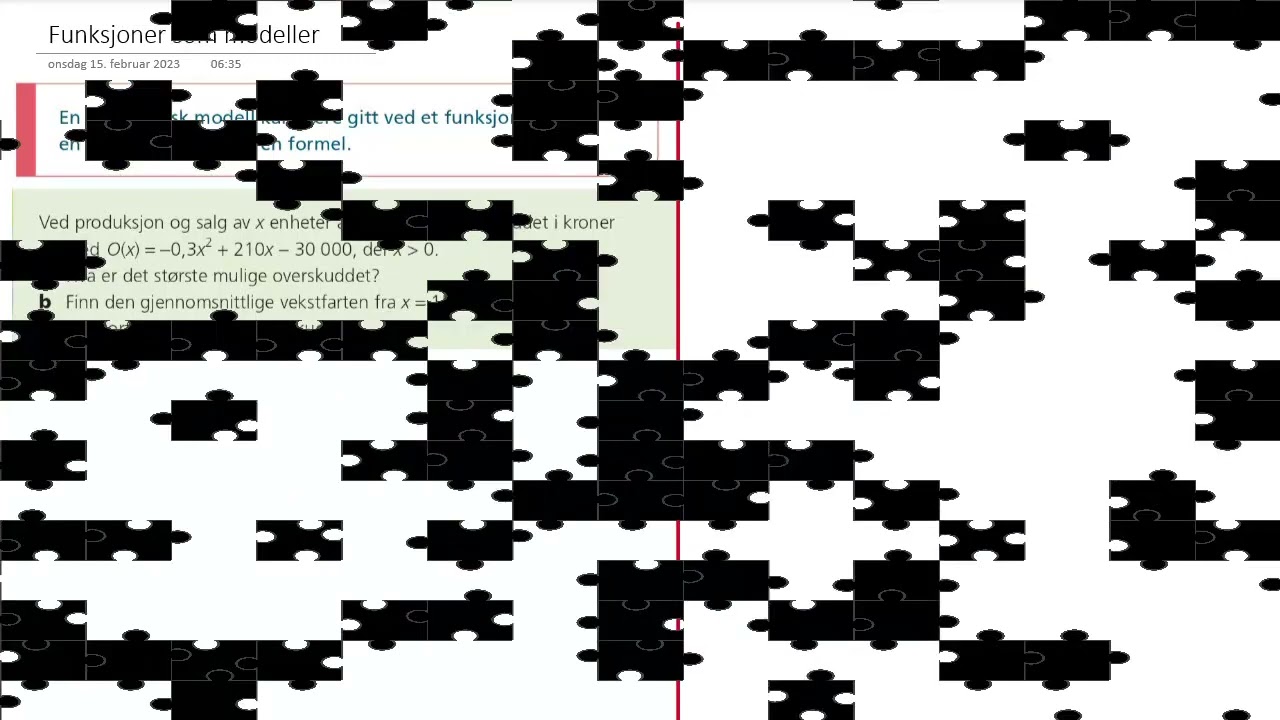 Funksjoner som modeller, 1P, 2P og 2PY