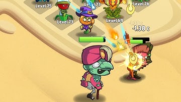 Merge Plants Monster Defense Chapter 3 Hawaii Stage 21 Plant level 76 Gameplay Walkthrough Part 90