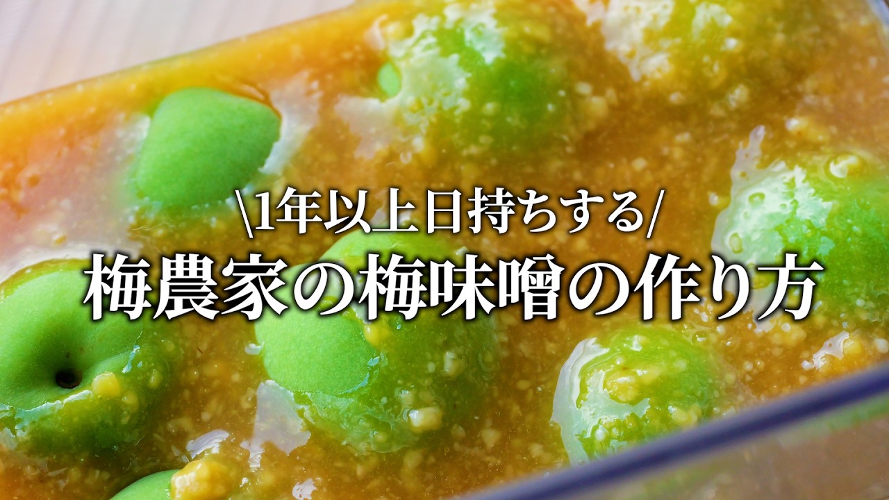 梅仕事】青梅で仕込む梅味噌の作り方。梅農家に伝わる定番青梅レシピ