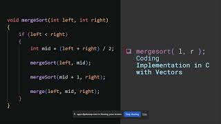 Vector Implementation in C, Basic Operations & Algorithms