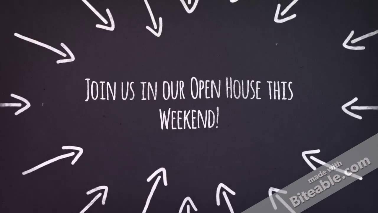 Open House on Oct. 22 & 23