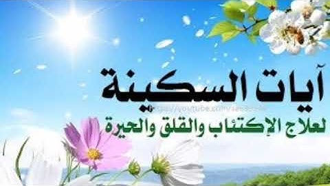 آيات السكينة لمن يحس بضيق وهم وحزن # بصوت عذب وجميلHD