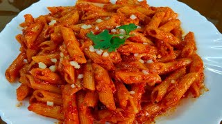 Restaurant style Red pasta recipe | pasta in red sauce | Tangy tomato pasta recipe | Pasta recipe