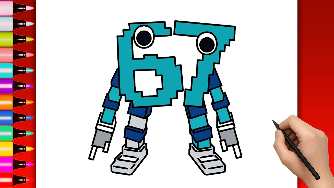 How to Draw 67! Steal a Brainrot ROBLOX - YouTube