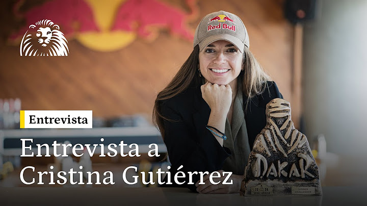 Cristina Gutiérrez: "Ganar el Dakar es un sueño, he tenido que buscarme la vida desde pequeña"