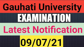Guwahati University Latest Examination Notification Programme For B.Voc 3rd semester Exams