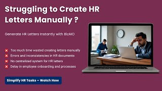 How to Generate HR Letters in BizAIO | Letters &amp; Templates Complete | Axiroz