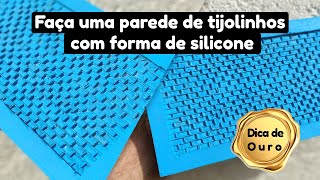 Como fazer uma forma de silicone perfeita imitando tijolinho