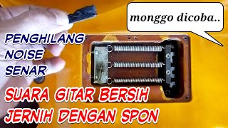 suara gitar bersih dengan trik spon