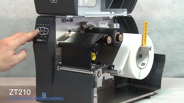 Zebra ZT210: How-to Load Media and Ribbon