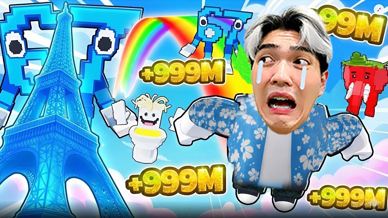 Huy Lơ NHẢY TỪ THÁP BRAINROT CAO 99,898,898 MÉT MỞ KHÓA BRAINROT TOP 1 SEVER TRONG ROBLOX ?