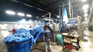 Knit Fabric Opening or Cutting (Slitting) Machine in the Textile Industry, Bangladesh// BIANCO