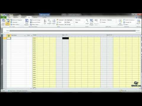 Microsoft Project Tutorial 2.2 Starting MS PRoject 2010