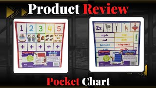 Alphabet And Math Pocket Chart Activity Center Included 130 Cards Double Sided Learning Fun