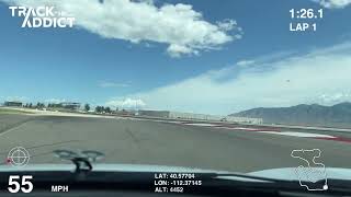 Maserati supercars MC12 and MC20 at Goldrush Rally 2023 together at racetrack