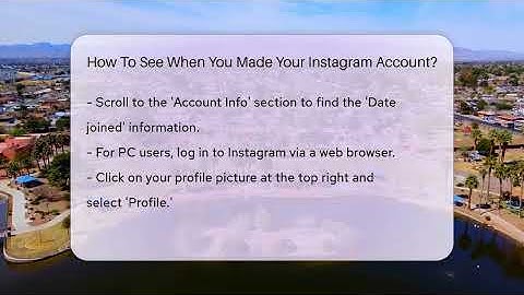 How To See When You Made Your Instagram Account? - Everyday-Networking