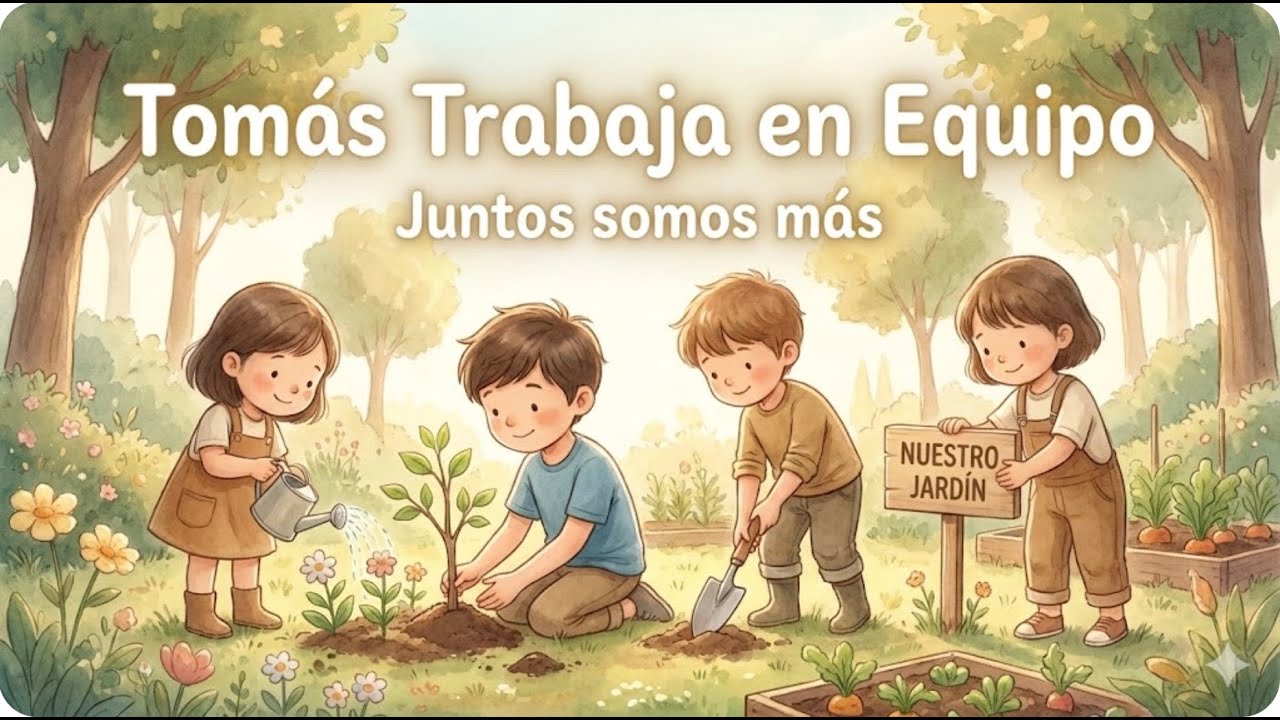 Tomás Trabaja en Equipo 🤝 Cuento sobre Cooperación y Colaboración | Trabajo en Equipo para Niños