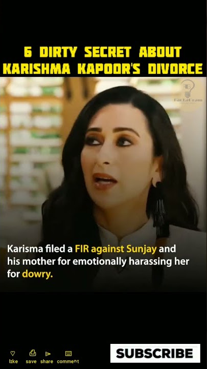 6 Dirty Secret About Karishma Kapoor's Divorce #shorts #karishmakapoor