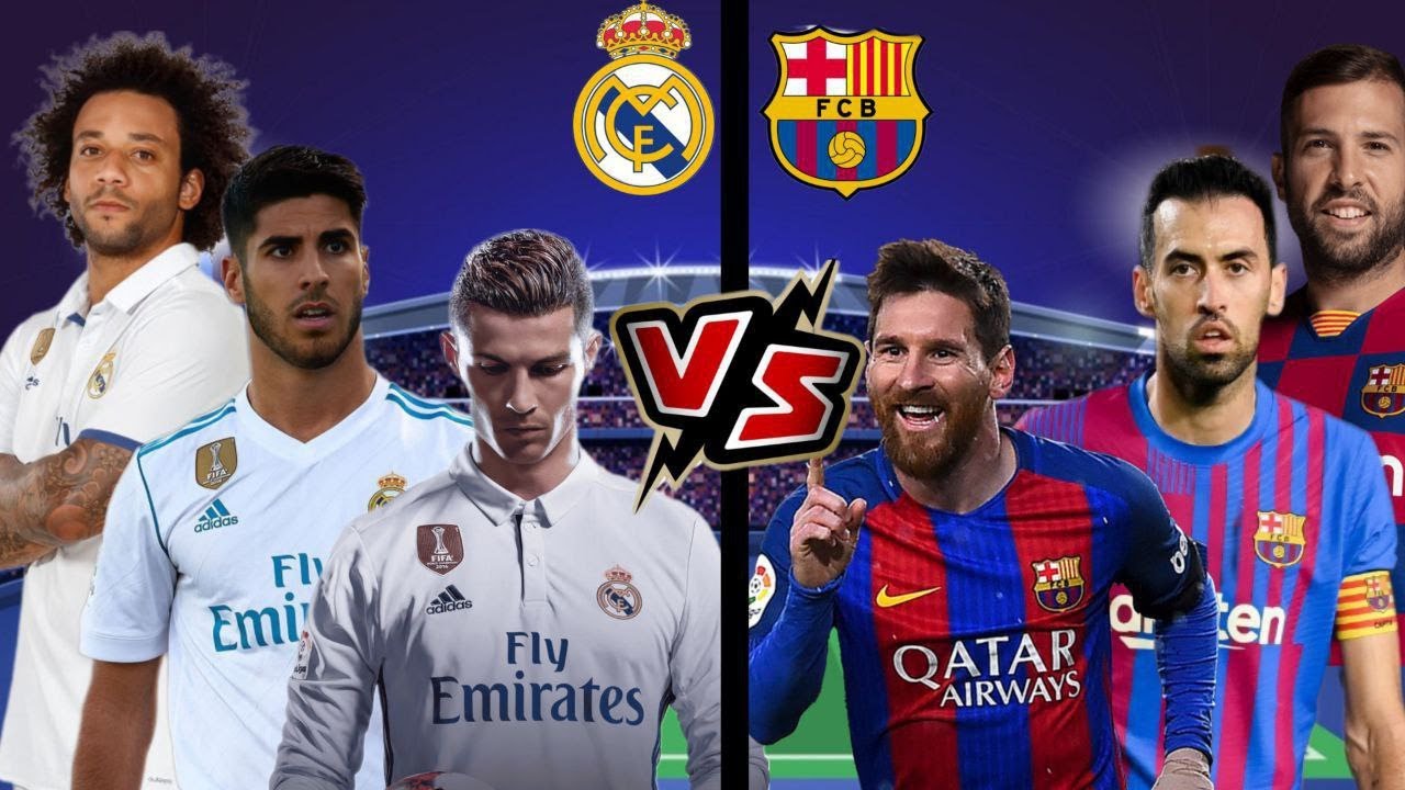 Real Madrid 🆚 Barcelona (Messi, Ronaldo, Alba, Marcelo) 🔥🥶 - YouTube