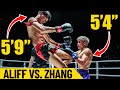 Height doesnt matter  aliff vs zhang peimian  kickboxing full fight