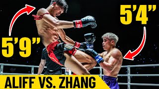 Height Doesn't Matter 😤 Aliff vs. Zhang Peimian | Kickboxing Full Fight