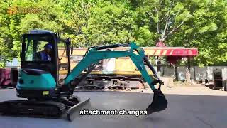 1.8 Ton Mini Excavator with Enclosed Cab | Powerful Hydraulic Performance & Versatile Attachments