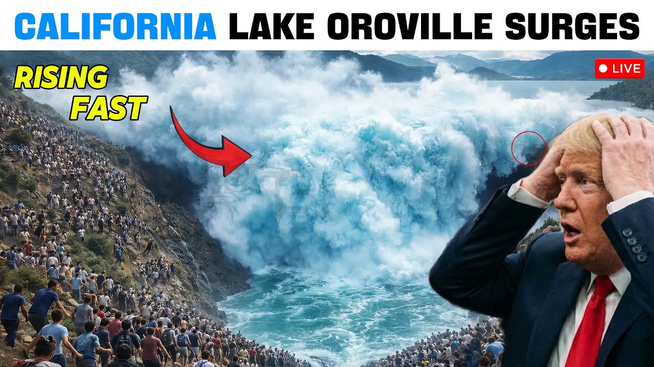 МИНУТА НАЗАД!! Уровень воды в озере Оровилл в Калифорнии поднялся на 23 фута за ночь — ученые оче...