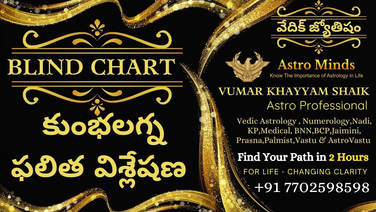 కుంభ లగ్నములో జన్మించిన వారి జాతకం ఎలా ఉంటుంది?|బ్లైండ్ చార్ట్ ప్రెడిక్షన్|vumarkhayyam|Astrominds