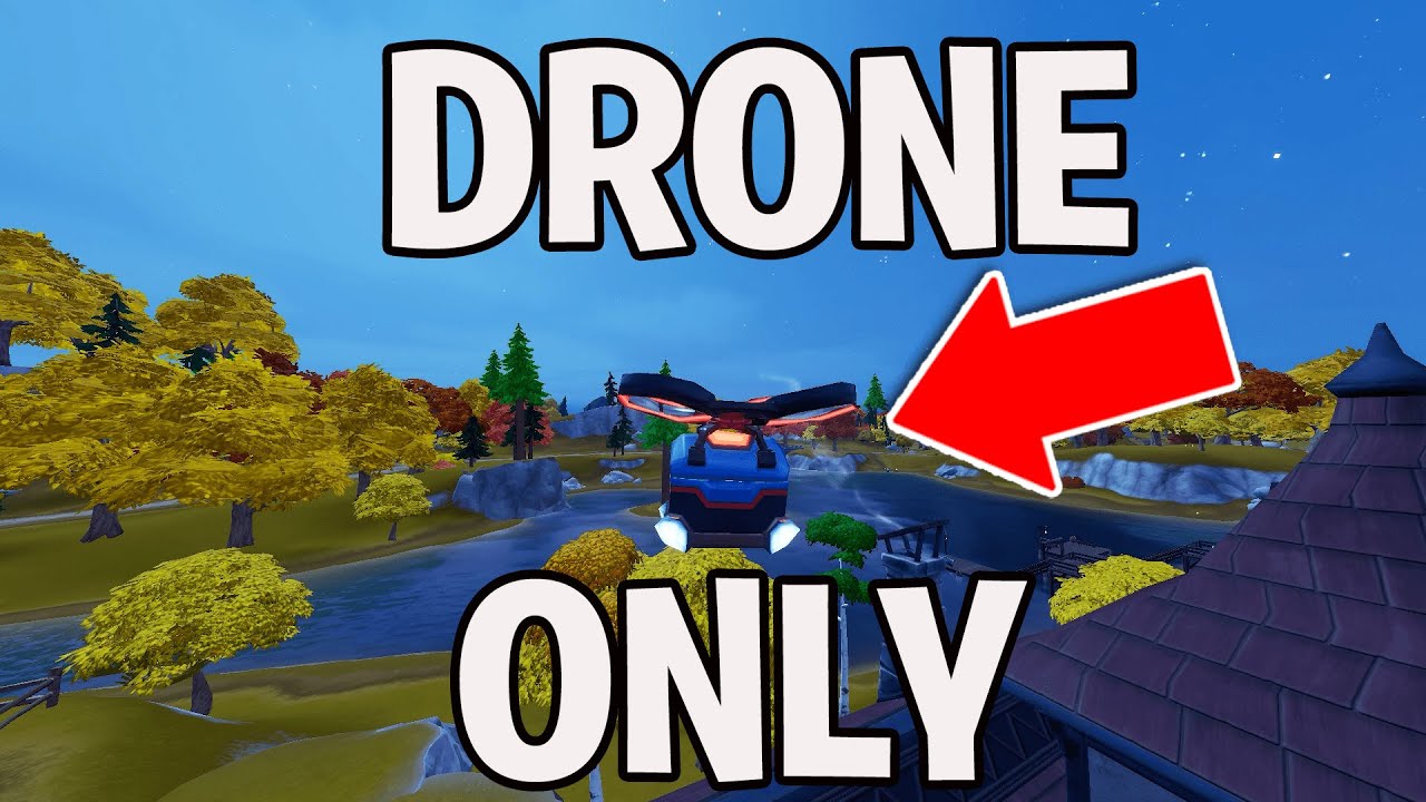 I ONLY Looted DRONES in Fortnite......