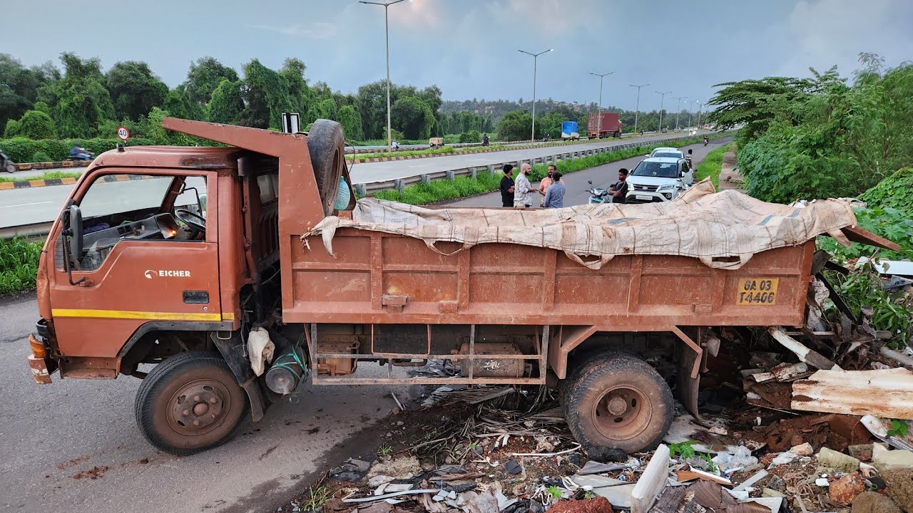 One Truck Caught Dumping Garbage Along National Highway | Locals ...