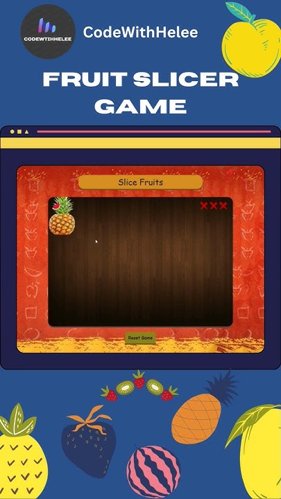 Fruit Slicer Game . #games #coding #html5 #css #javascript - YouTube