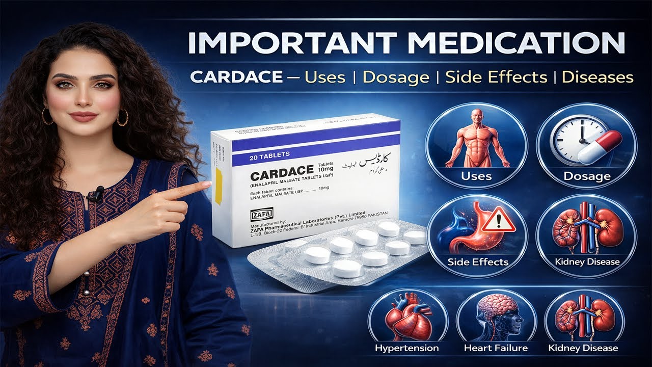 Cardace 10mg Tablet: Uses, Dose & Side Effects | Hindi/Urdu - YouTube