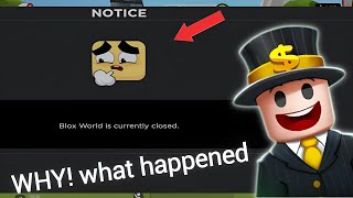 Why Blox World Game Shutdown What Happened