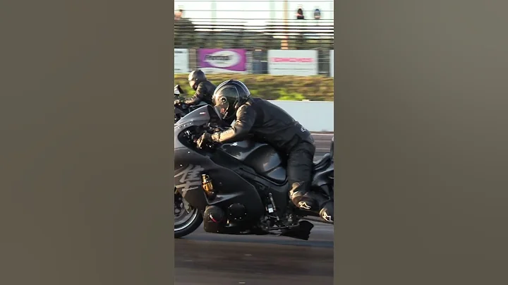 Hayabusa vs H2 Kawasaki - drag race