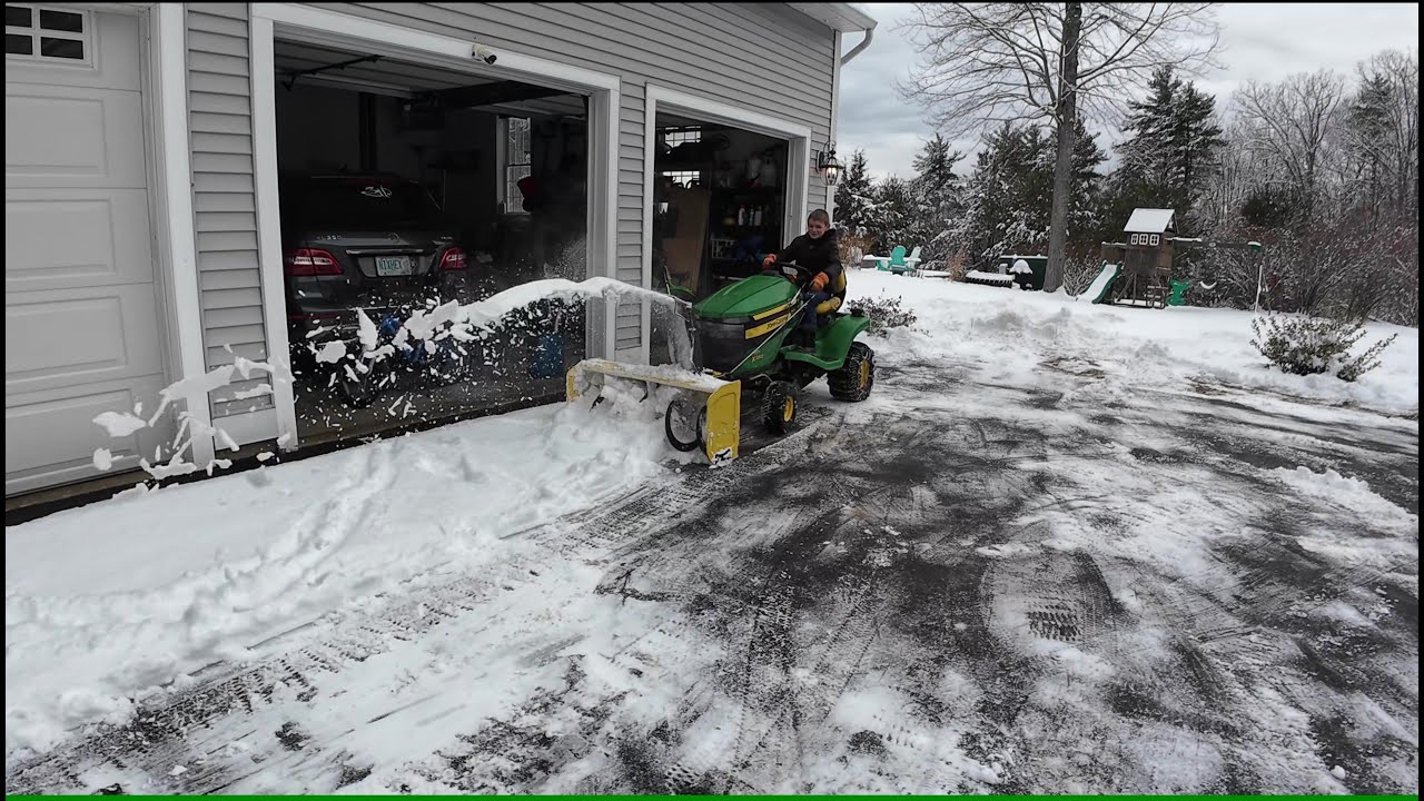 Can you Snow Blow with a Lawn Tractor???(all Driving Clips are Made with AI 😜)