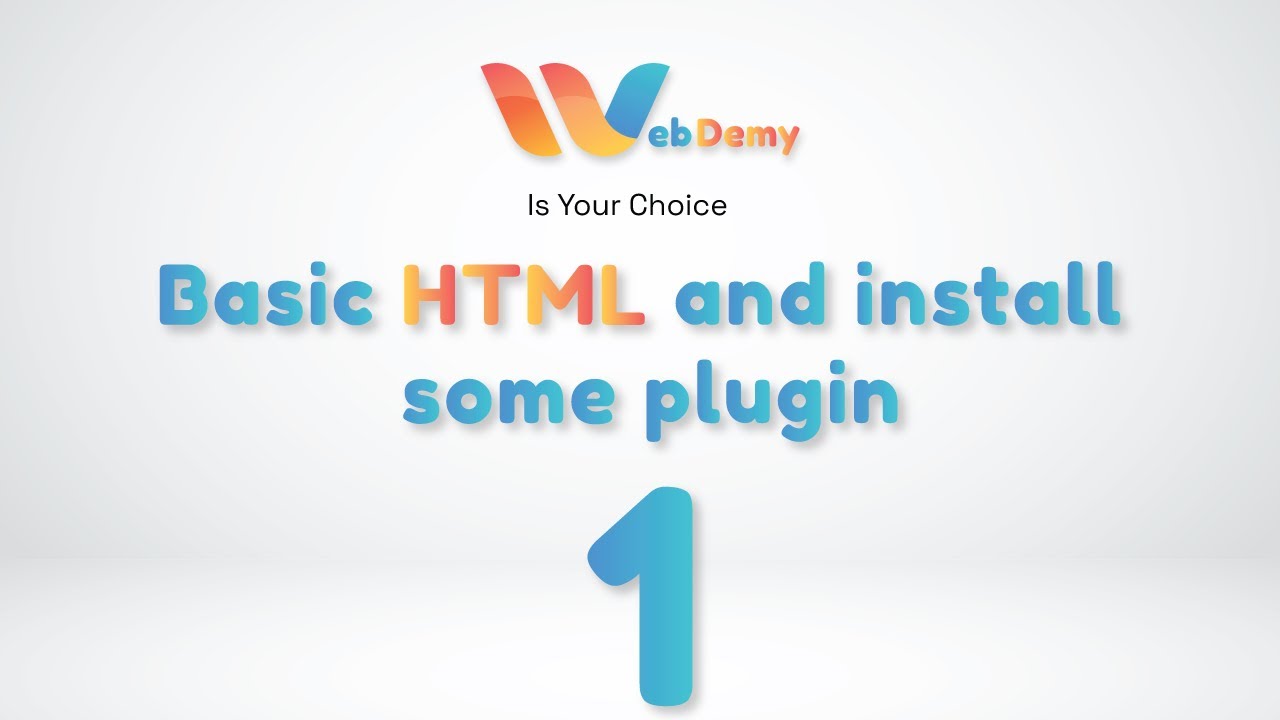 Basic Html and install some plugin in vscode - YouTube