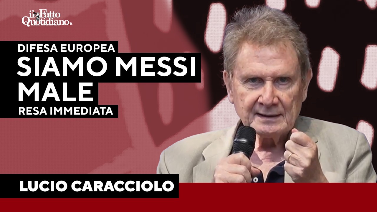 Lucio Caracciolo durante il suo intervento alla Festa del Fatto Quotidiano