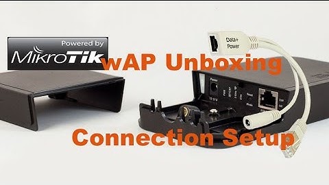 Mikrotik wAP unboxing and Connection setup