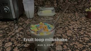 Fruit loop milkshake