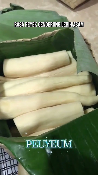 Perbedaan Peuyeum dengan Tape Singkong #shorts