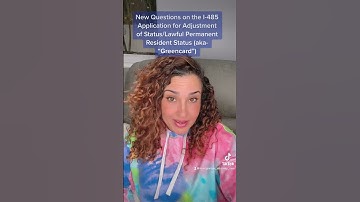 New questions in the I-485 Form. #immigration #immigrationlawyer #greencard