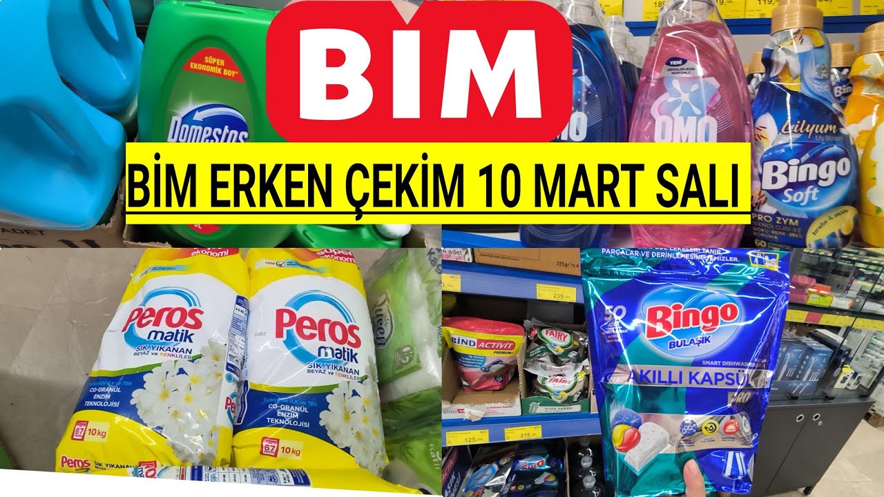 BİM ERKEN ÇEKİM📢BİM 10 MART SALI GÜNÜ GELİYOR💥BİM BU HAFTA YEPYENİ AKTÜEL ÜRÜNLER🔔BİM BU SALI 