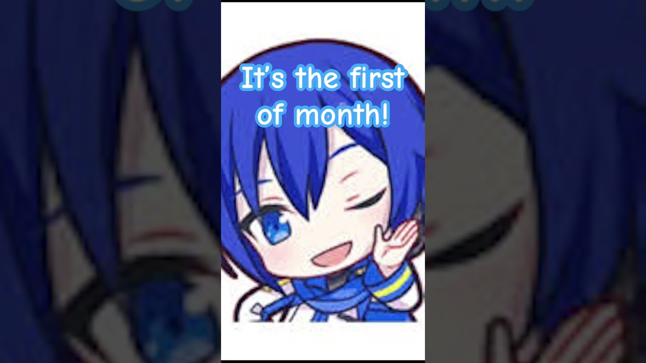 Its the first of the month 