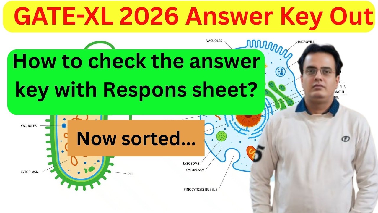 GATE 2026 exam Answer Key and Response sheet out ..But how to check. Confusion..
