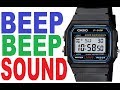 Casio F-91W alarm sound beep