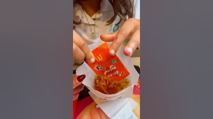 انا ومنى جربنا ترند البطاطا من ماكدونالز 😍 #fries #mcdonalds