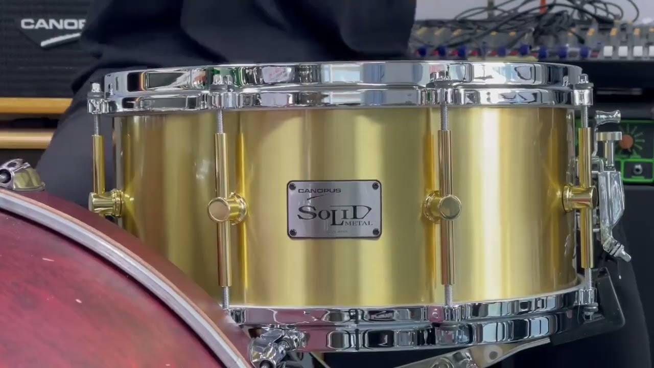 台数限定 CANOPUS ソリッドブラス3mm厚ブラス 14x6.5 - YouTube