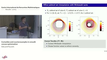 Edouard Pauwels: Curiosities and counterexamples in smooth convex optimization
