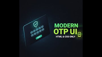 🔥 Create OTP Verification Form Using HTML & CSS Only 🔥#coding #programming #javacoder65 #html  #css