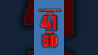 MENGENAL ANGKA 41 SAMPAI 50 #shorts  #shortvideo #tekateki #belajarmengenalangka